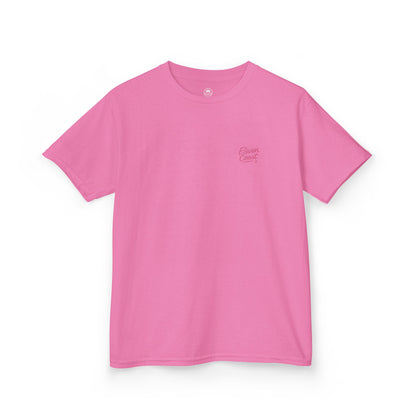 Kids Geometric Beach Huts Tee Pink 