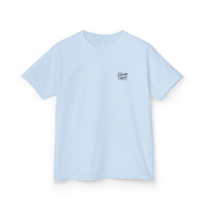 Kids Palm Tree Badge Tee Navy 