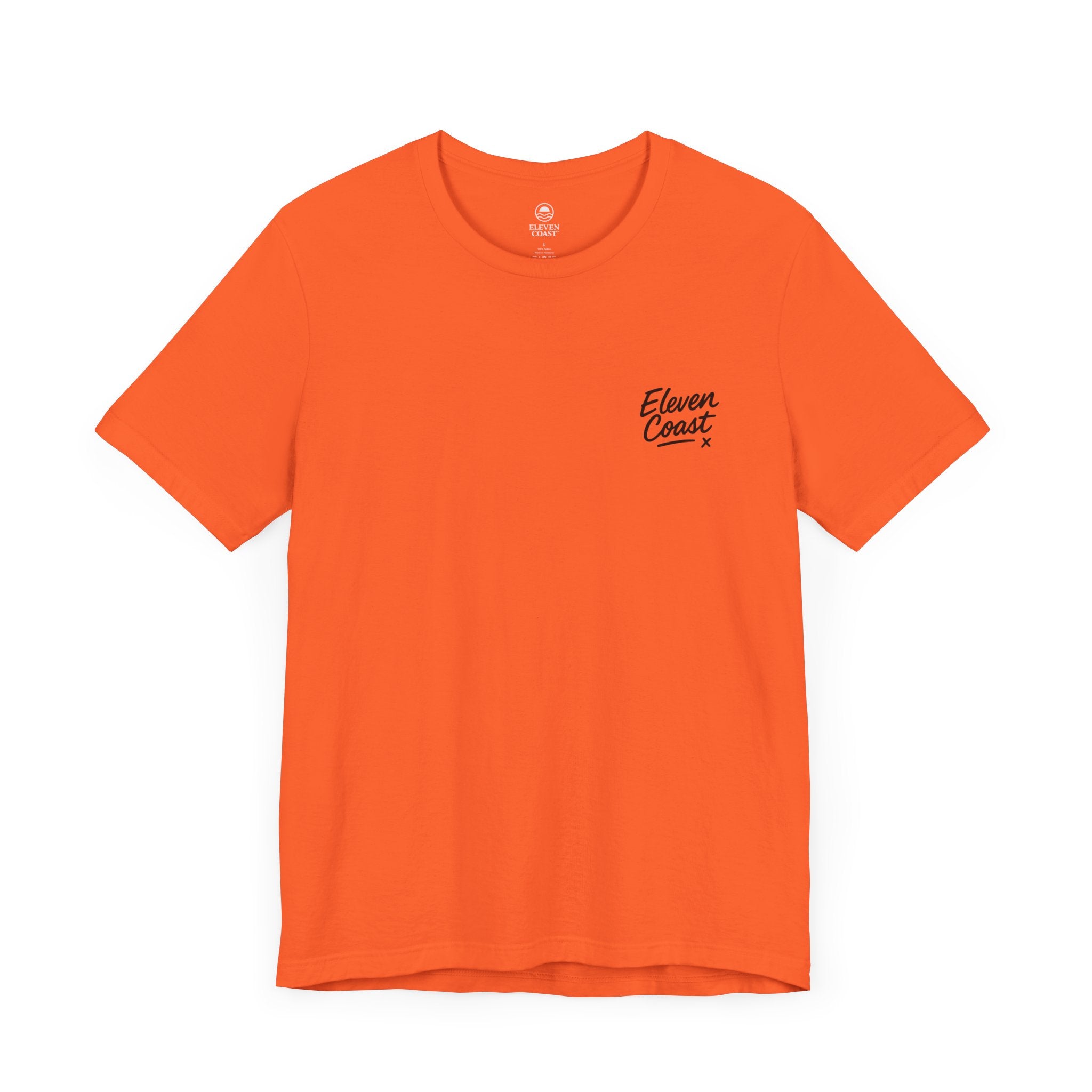 Men's Black Logo T-Shirt Casual Bold Underline 