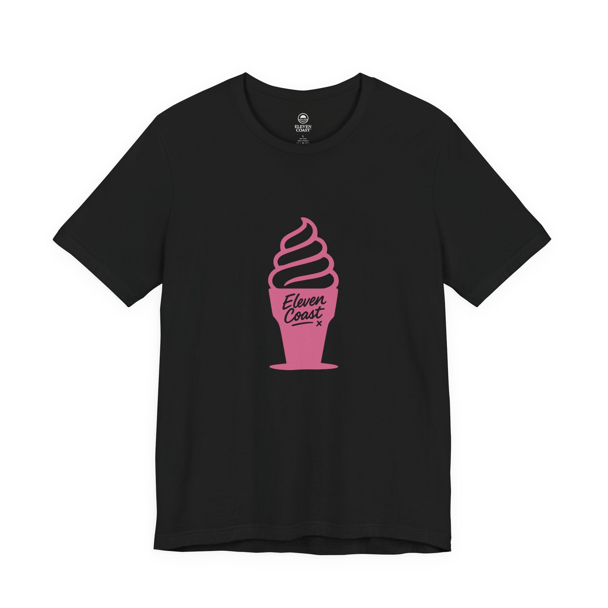 Pop Pink Ice Cream T-Shirt Men #en:color_black,fr:couleur_noir