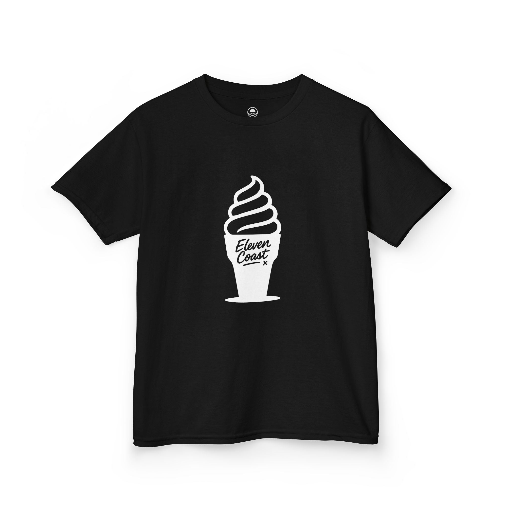 Kids Soft-Serve Ice Cream Tee White #en:color_black,fr:couleur_noir
