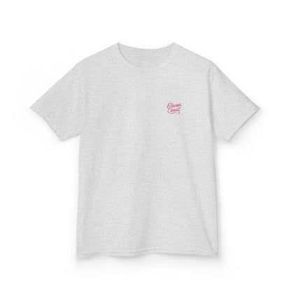 Kids Geometric Beach Huts Tee Pink 
