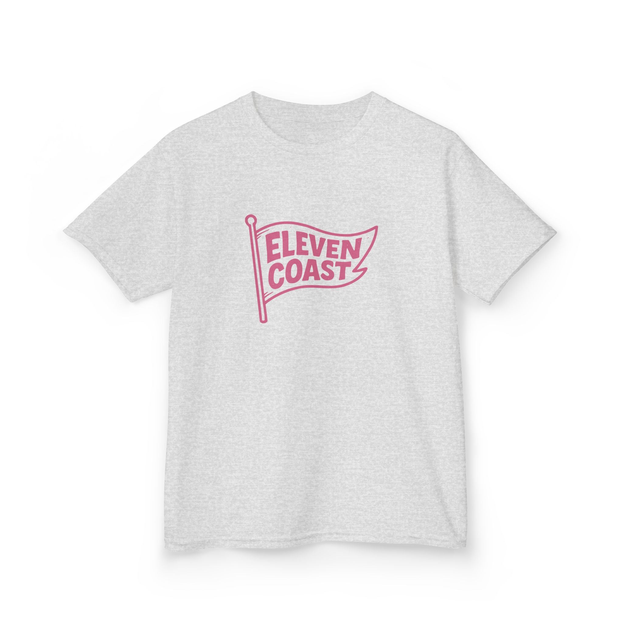 Kids Flag Tee Pink Cotton #en:color_ash,fr:couleur_cendre