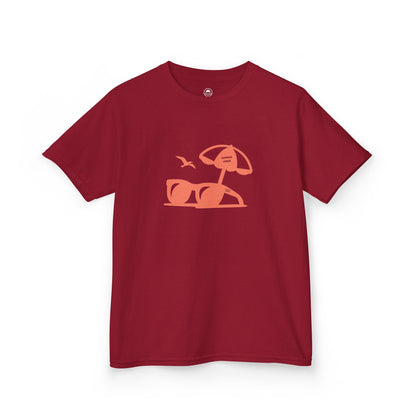Kids Summer Tee With Sunglasses Silhouette 
