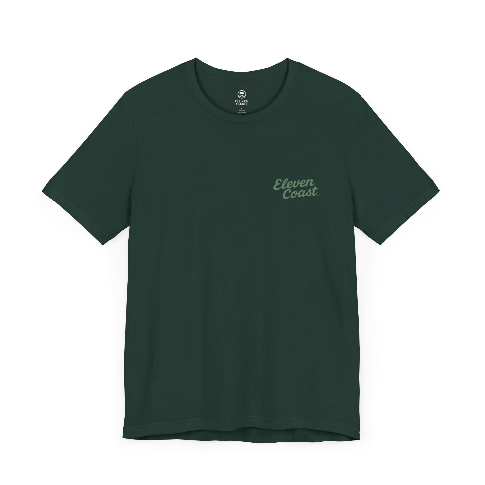 Men's Cactus Green Signature T-Shirt #en:color_forest,fr:couleur_forêt