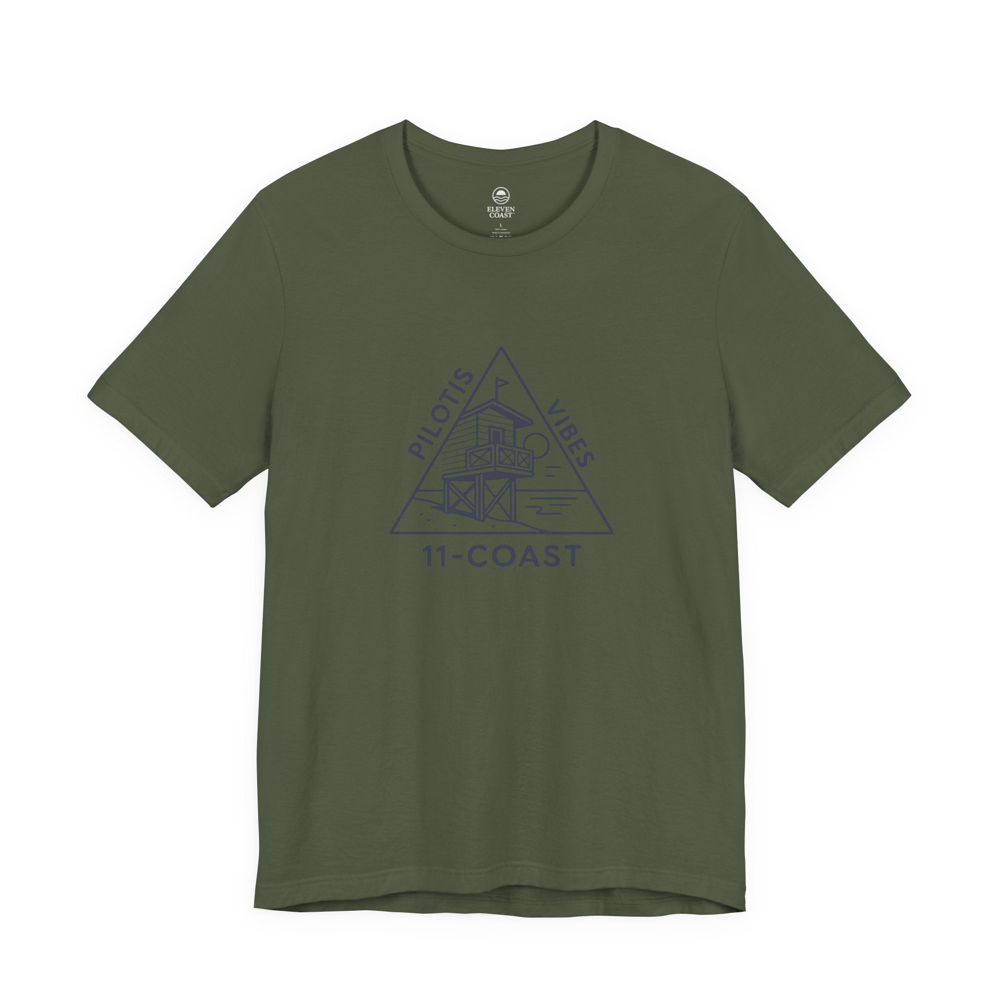 Pilotis Vibes Women Navy T-Shirt Badge 