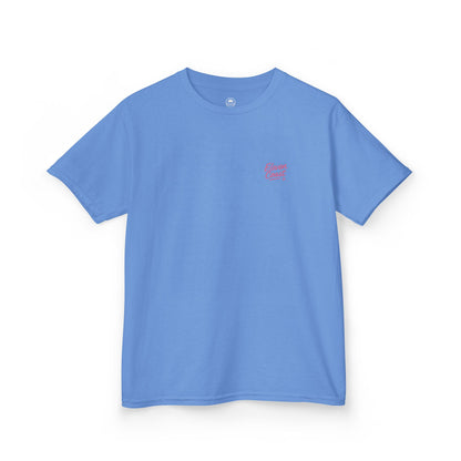 Kids Geometric Beach Huts Tee Pink 