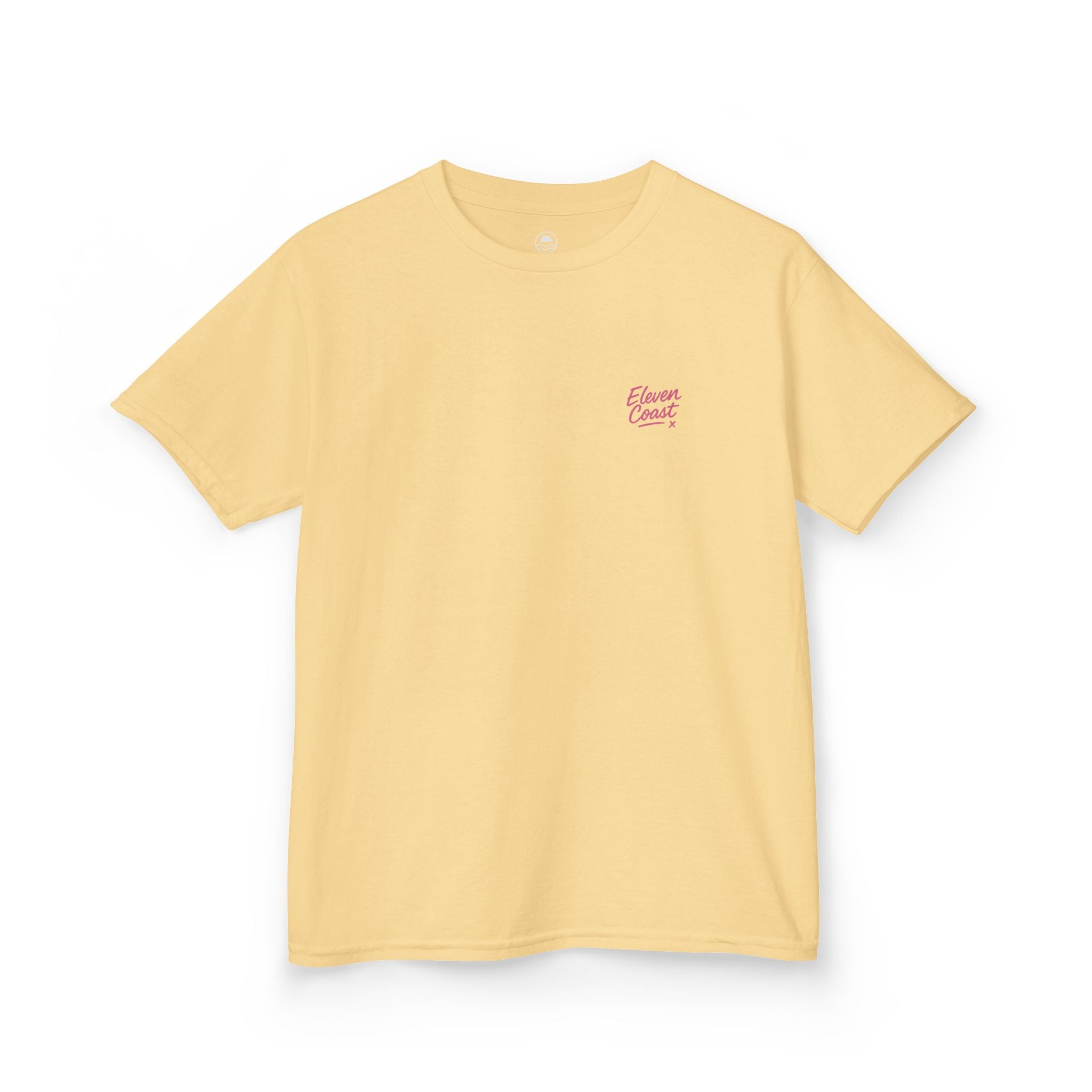 Kids Geometric Beach Huts Tee Pink 