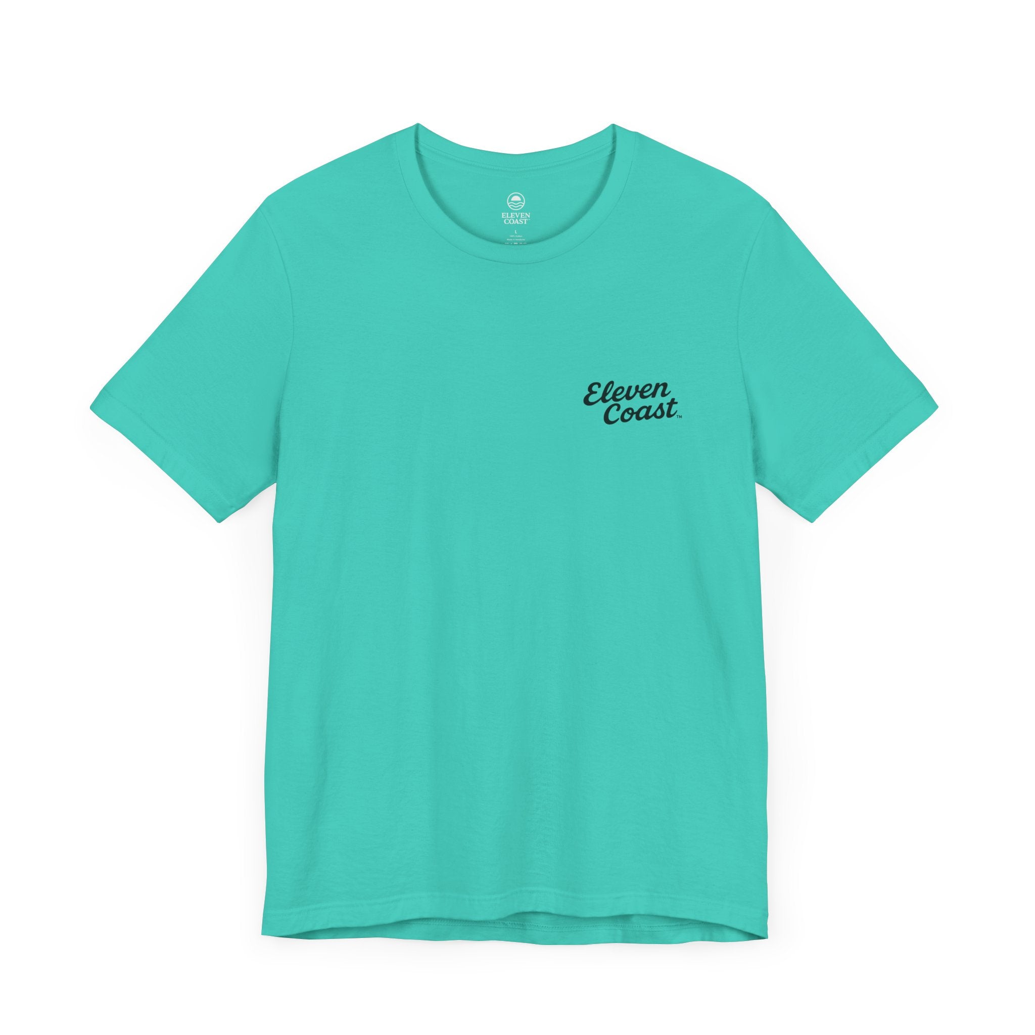 Black Script T-Shirt For Women Comfort #en:color_teal,fr:couleur_turquoise