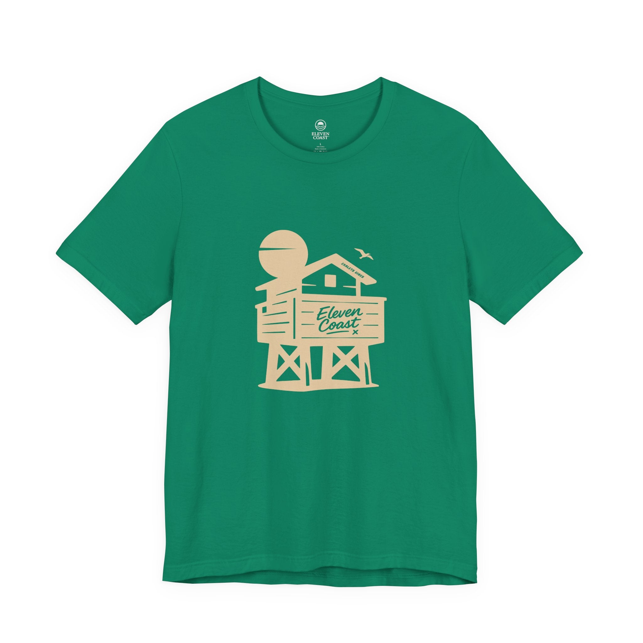 Beach Chalet T-Shirt Women Sand Beige #en:color_kelly,fr:couleur_vert-kelly