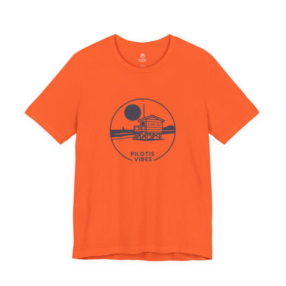 Navy Lifeguard Hut T-Shirt Men Pilotis Vibes 