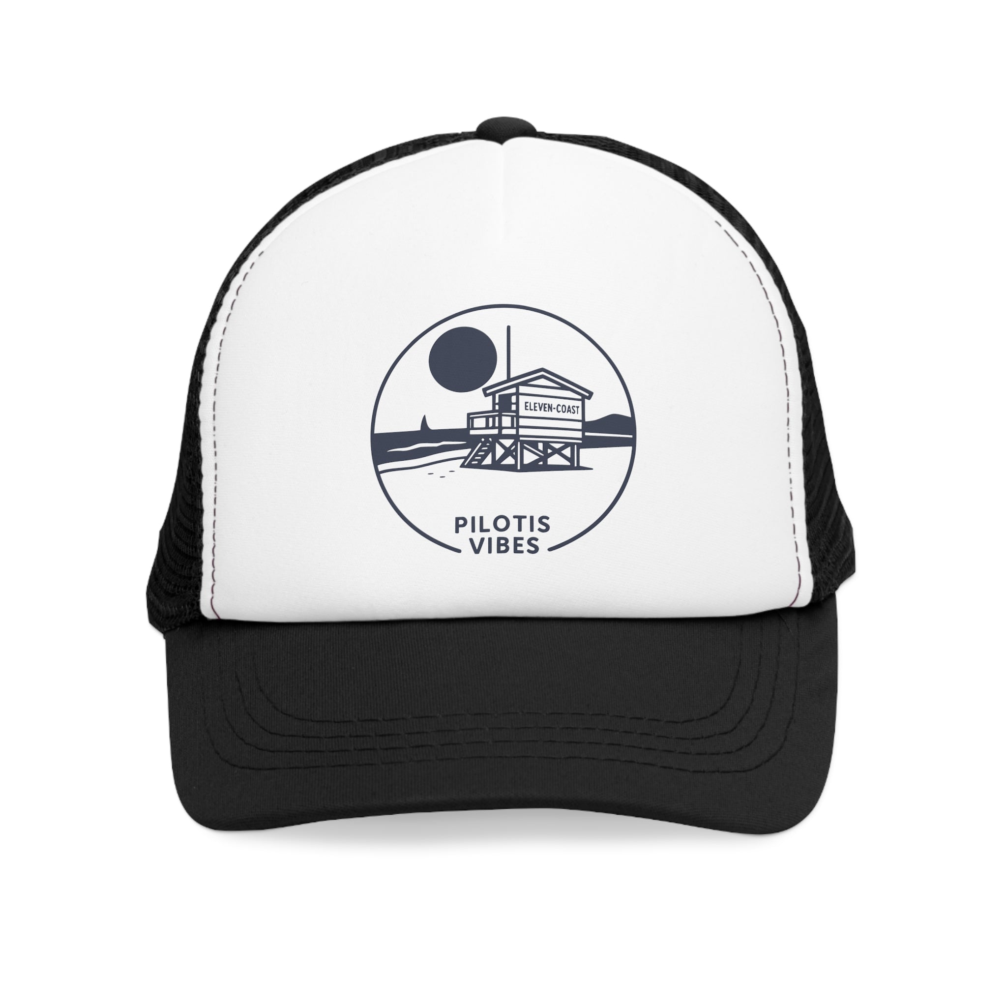 Navy Pilotis Vibes Men's Cap Adjustable Strap #en:color_black,fr:couleur_noir