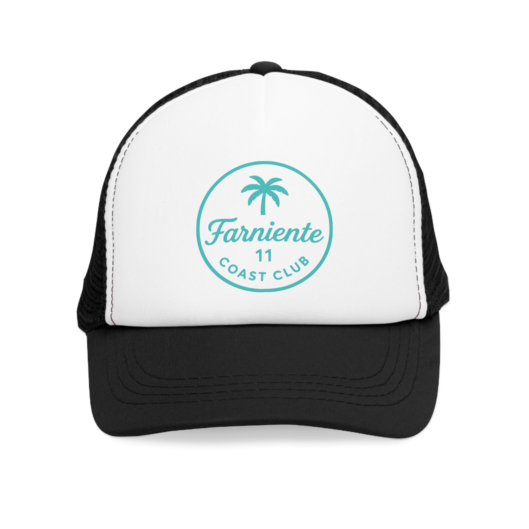 Mint Aqua Palm Tree Cap Women #en:color_black,fr:couleur_noir