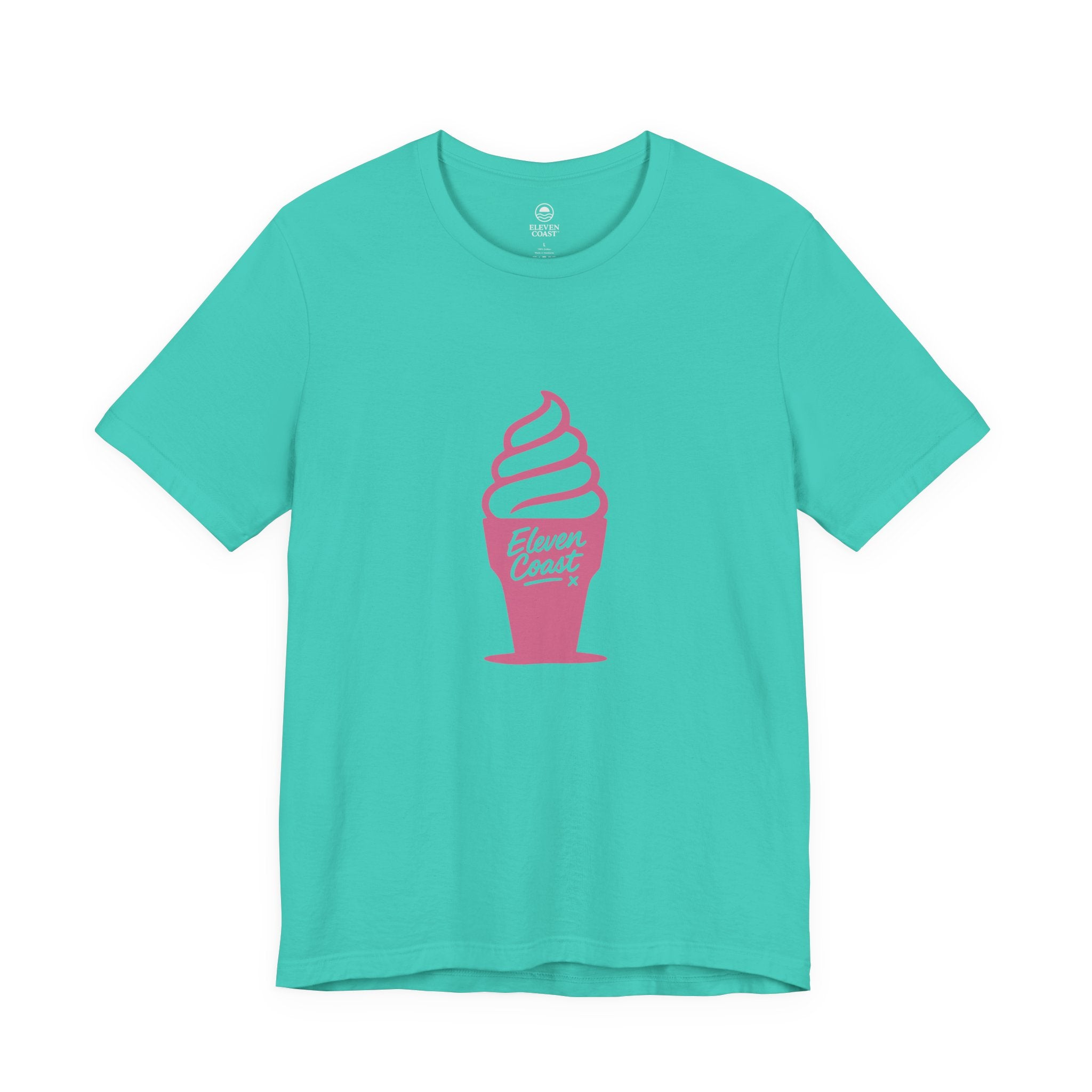 Pop Pink Ice Cream T-Shirt Men #en:color_teal,fr:couleur_turquoise