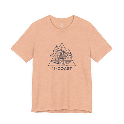 Pilotis Vibes Women Navy T-Shirt Badge 