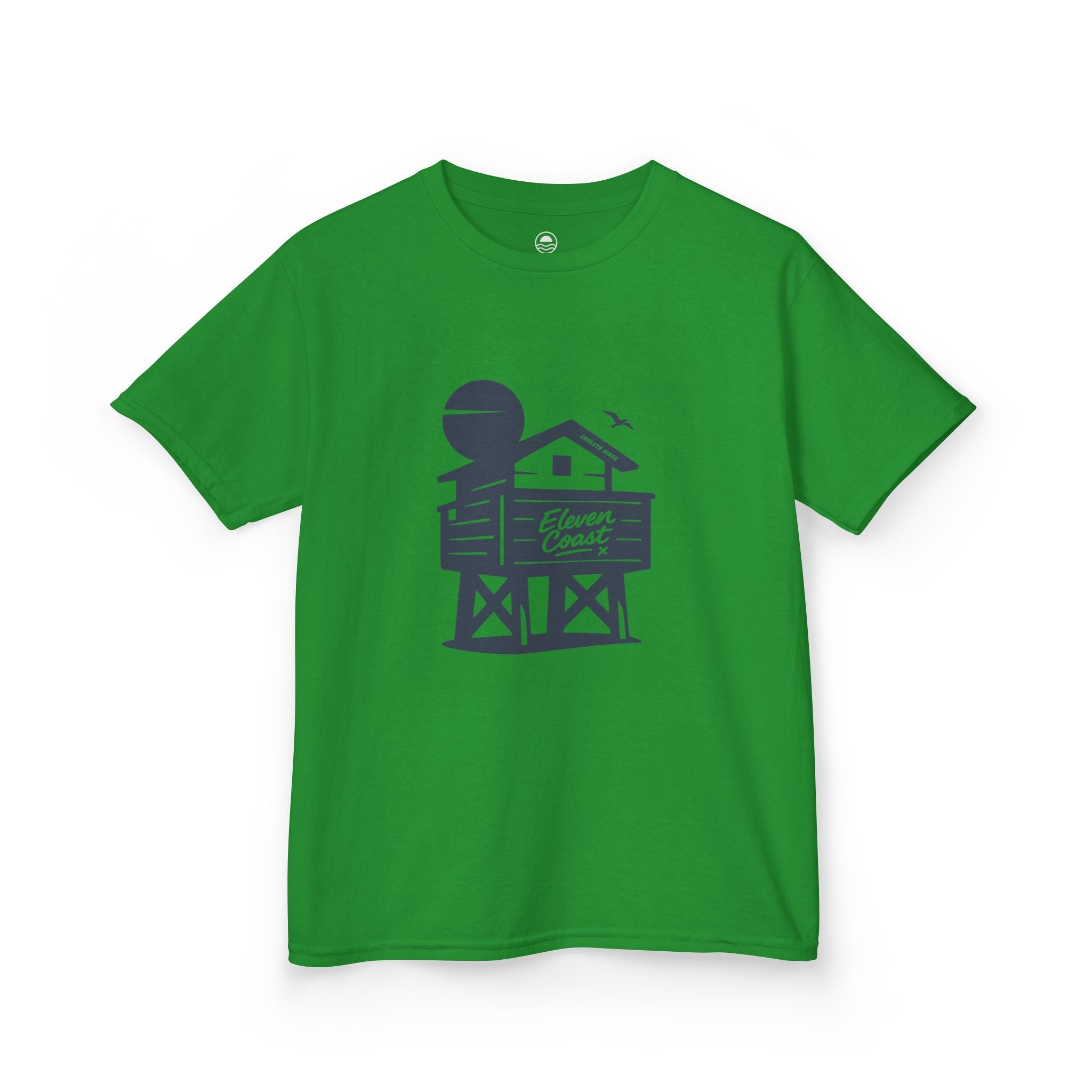 Kids Beach Chalet Tee Navy Kids #en:color_irish-green,fr:couleur_vert-irlandais