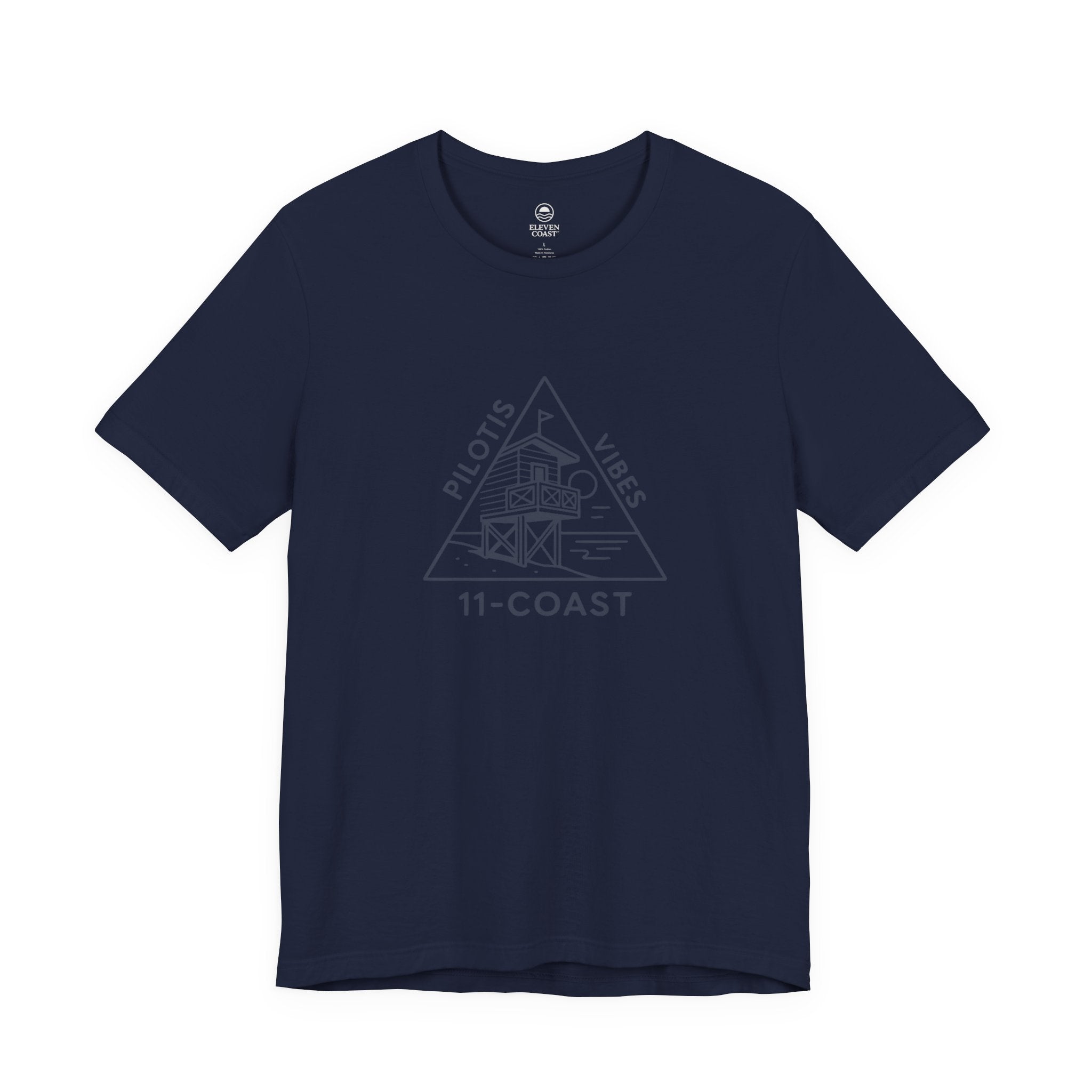 Pilotis Vibes Women Navy T-Shirt Badge 