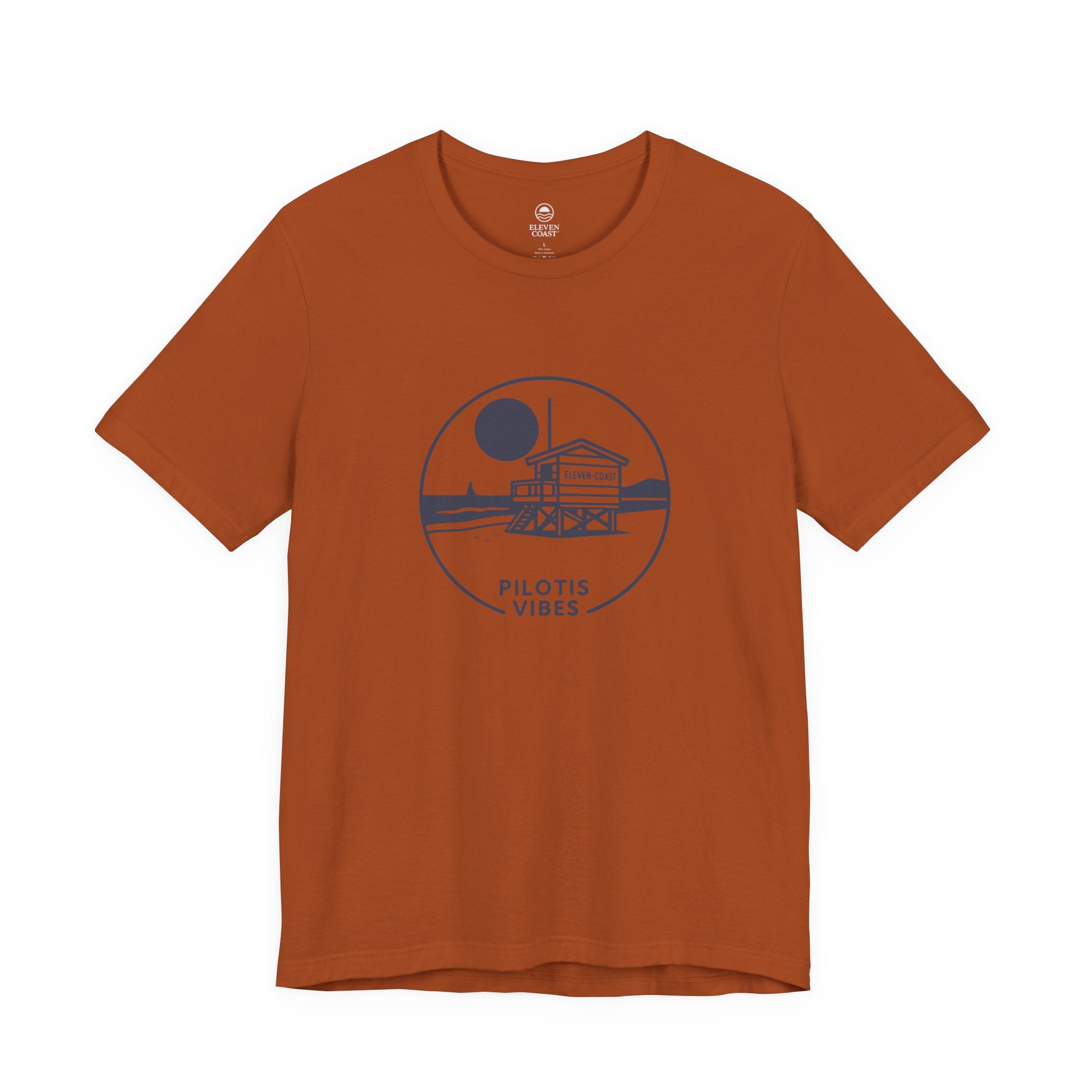 Navy Lifeguard Hut T-Shirt Men Pilotis Vibes 