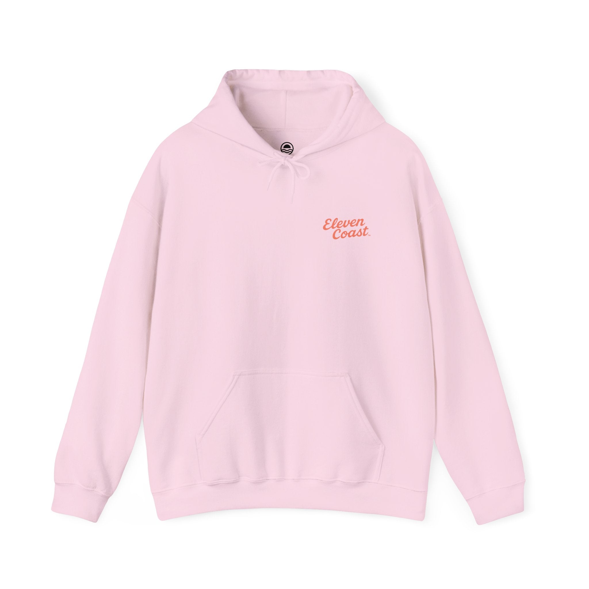 Orange Surfboard Hoodie Women Warm Comfort 