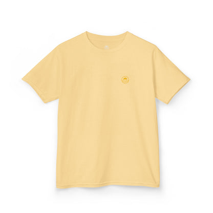 Kids Floral Hibiscus Tee Lemon Zest 