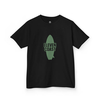 Kids Graphic Tee Surfboard Silhouette Green 
