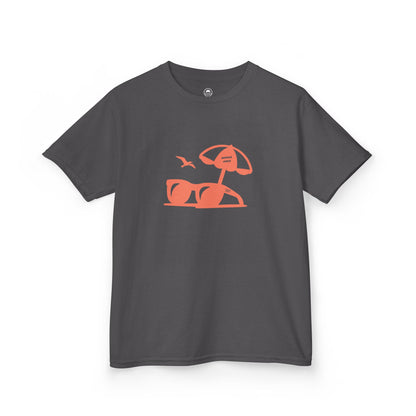 Kids Summer Tee With Sunglasses Silhouette 
