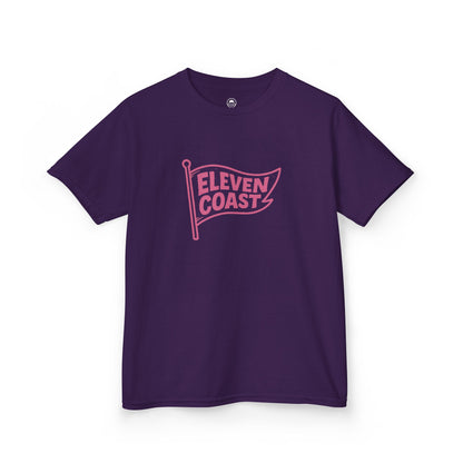 Kids Flag Tee Pink Cotton 
