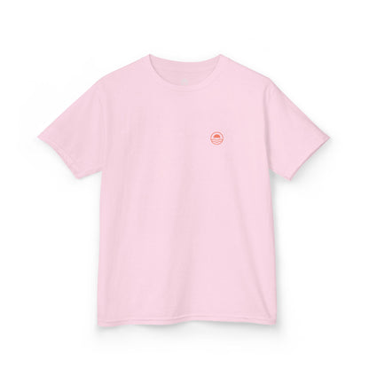 Kids Floral Tee Orange Hibiscus Design 