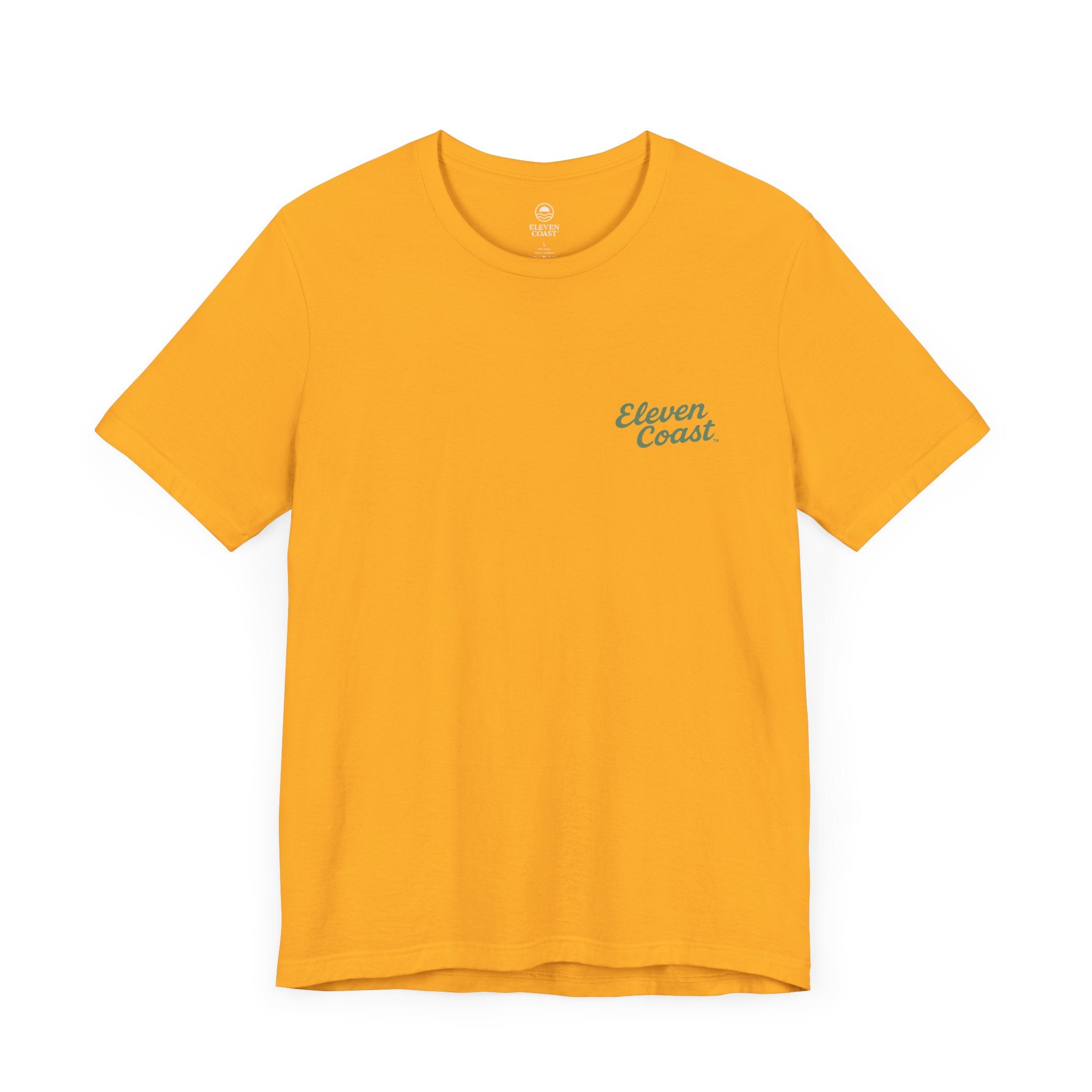 Cactus Green Script T-Shirt Women #en:color_gold,fr:couleur_or