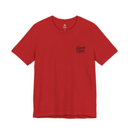 Men's Black Logo T-Shirt Casual Bold Underline 