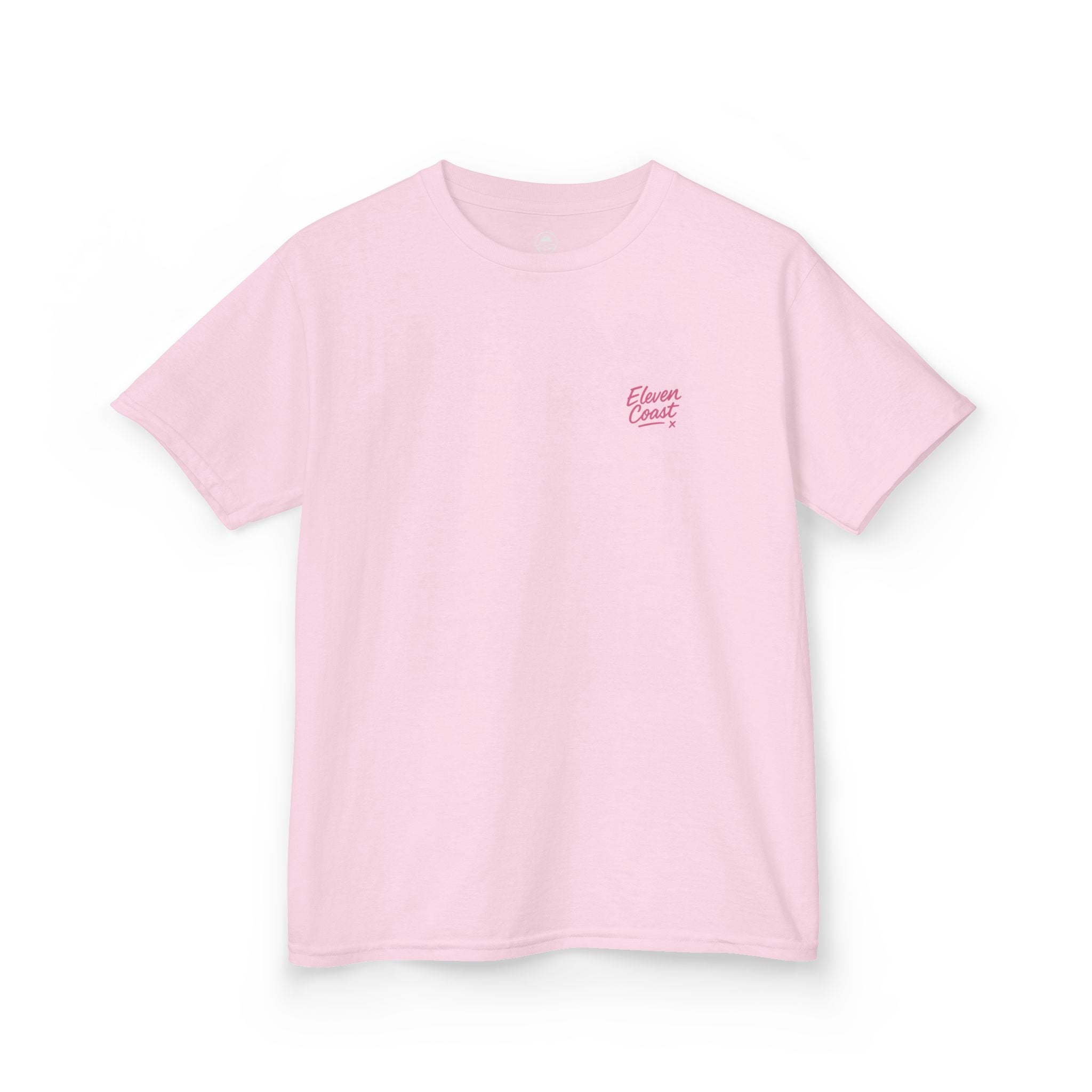 Kids Geometric Beach Huts Tee Pink 