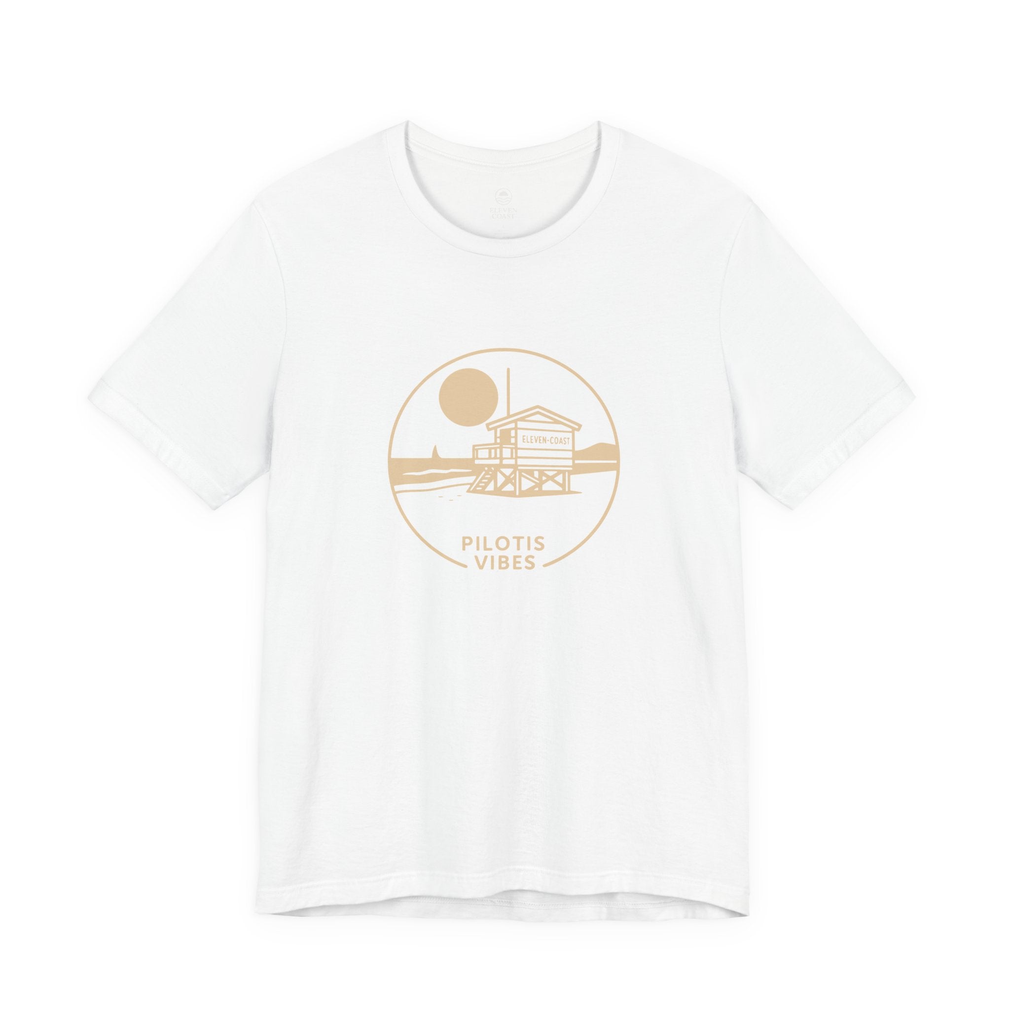 Men's Stilt Hut T-Shirt Pilotis Vibes #en:color_white,fr:couleur_blanc