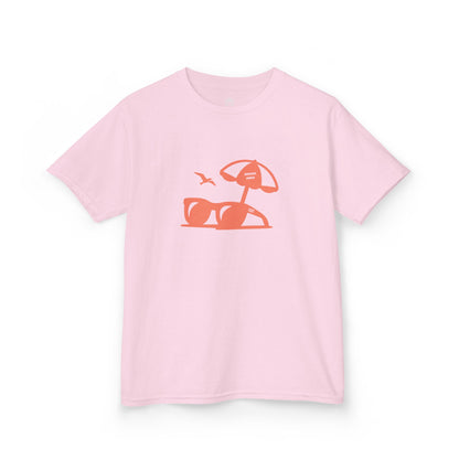 Kids Summer Tee With Sunglasses Silhouette 