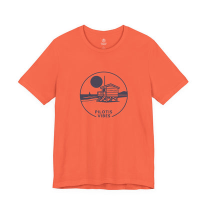 Navy Lifeguard Hut T-Shirt Men Pilotis Vibes 