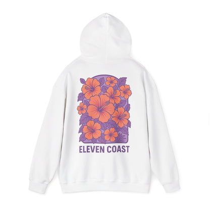 Floral Hibiscus Hoodie For Women Lavender