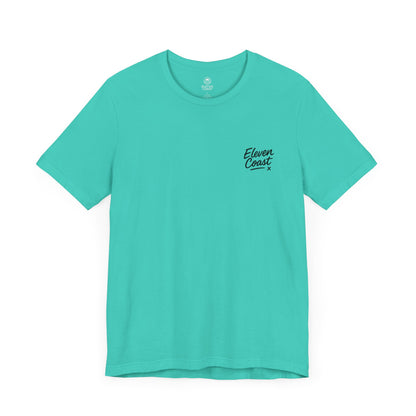 Men's Black Logo T-Shirt Casual Bold Underline 