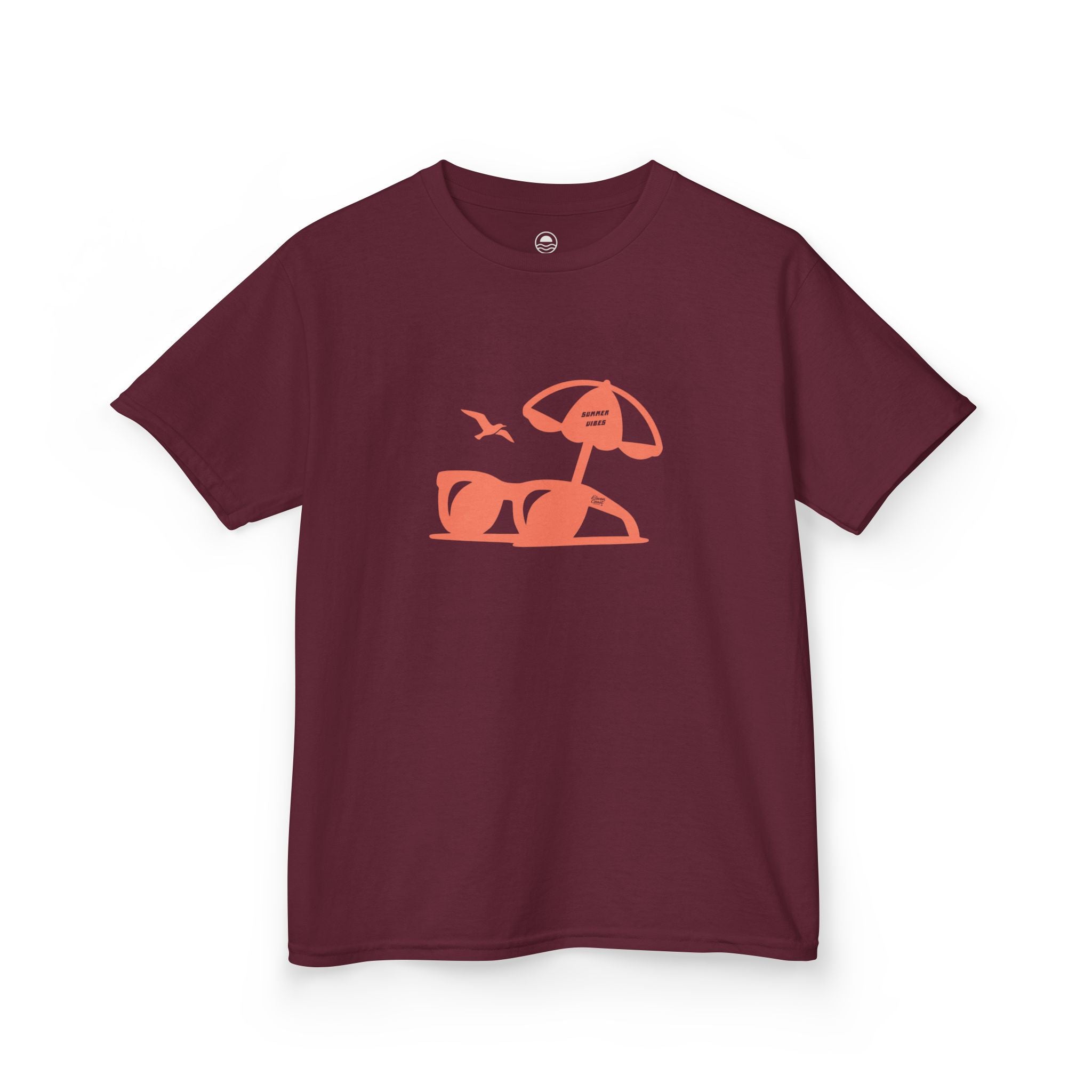 Kids Summer Tee With Sunglasses Silhouette 