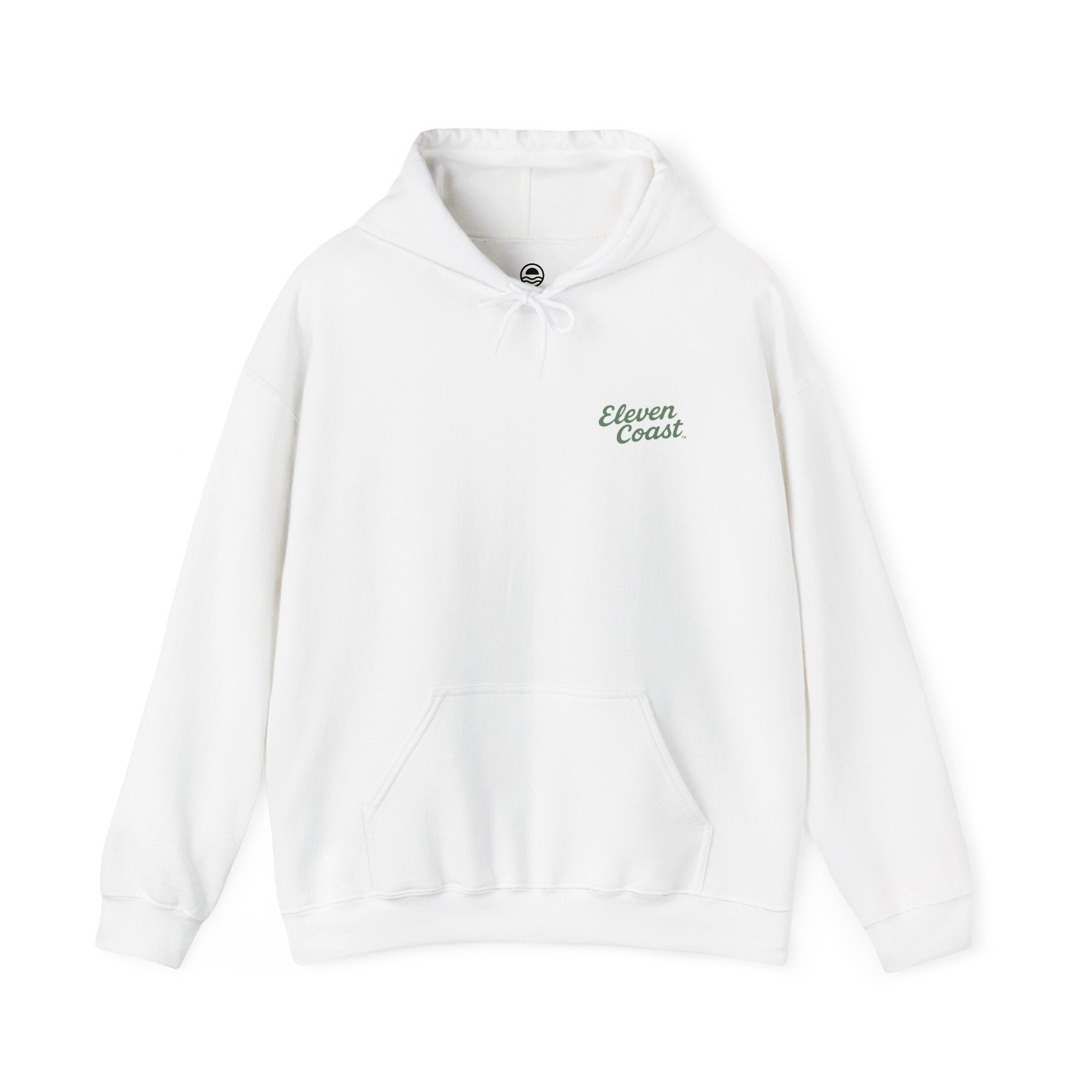 Women’s Cactus Green Script Hoodie #en:color_white,fr:couleur_blanc