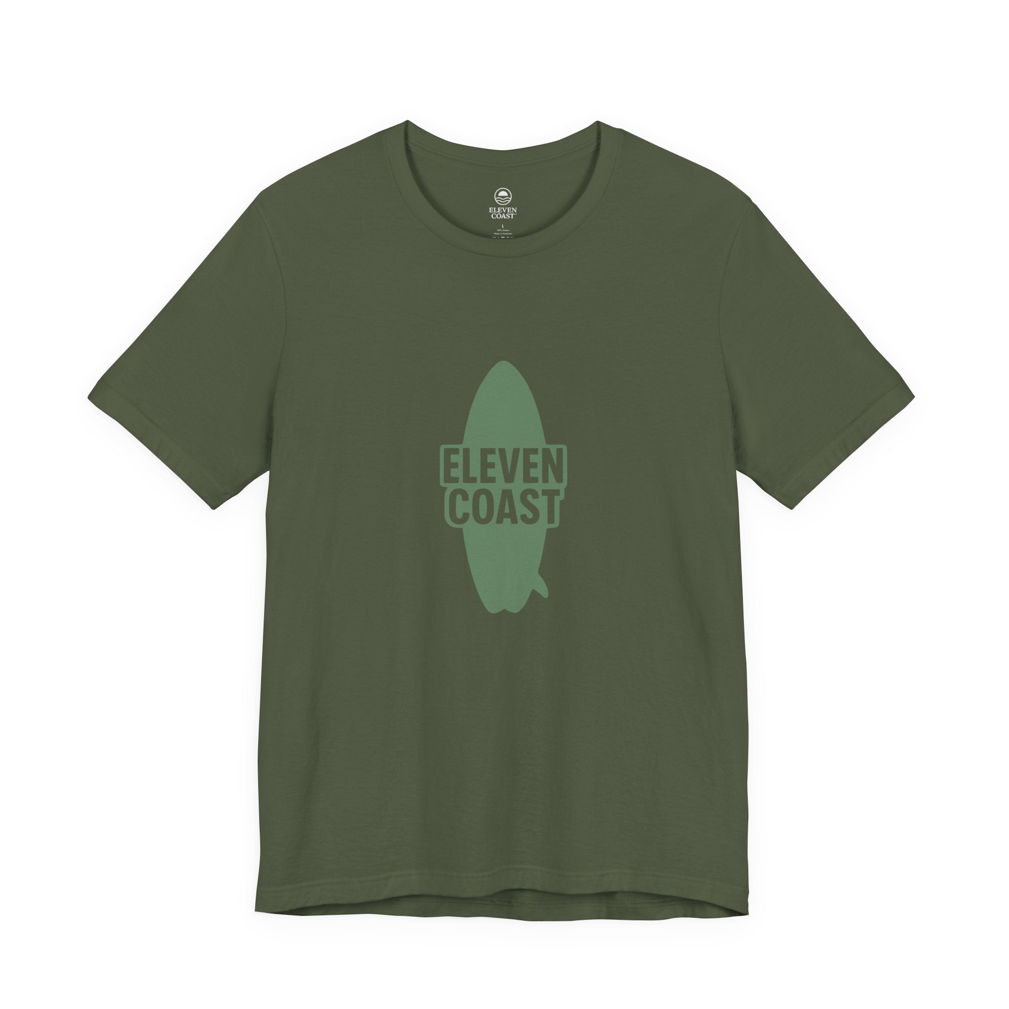 Mens Cactus Green Surfboard T-Shirt 