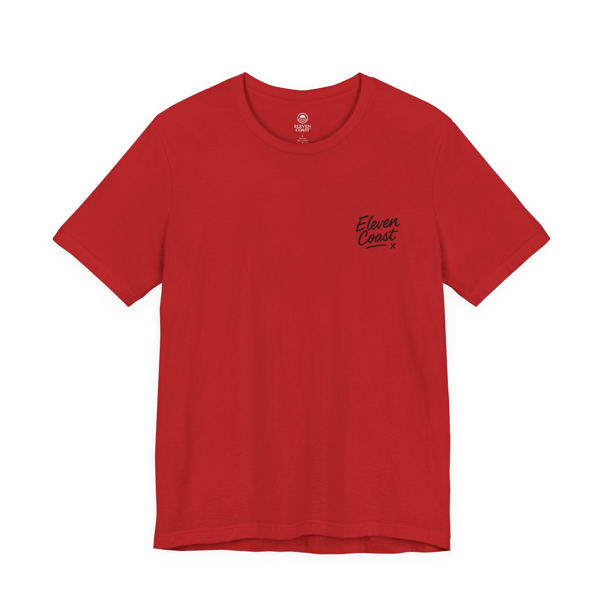 Black Handwritten Logo T-Shirt Women #en:color_red,fr:couleur_rouge