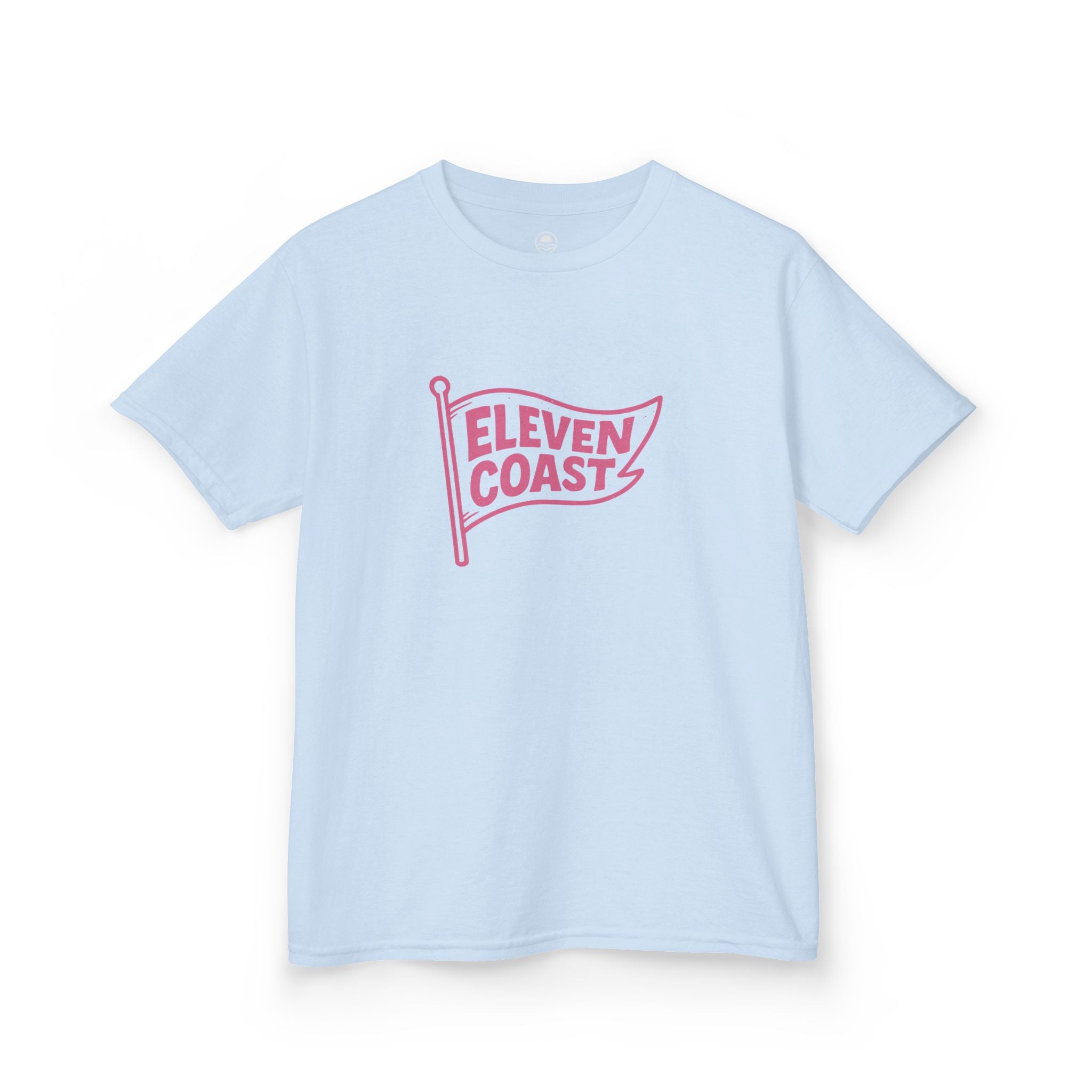 Kids Flag Tee Pink Cotton #en:color_light-blue,fr:couleur_bleu-clair