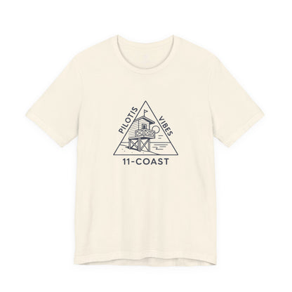 Pilotis Vibes Women Navy T-Shirt Badge 