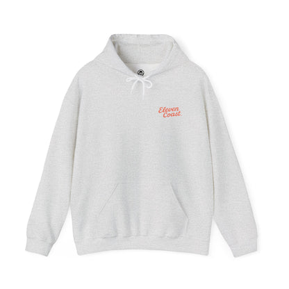 Orange Surfboard Hoodie Women Warm Comfort 