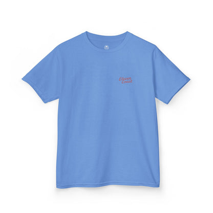Kids Red Surfboard Tee Bold Design 