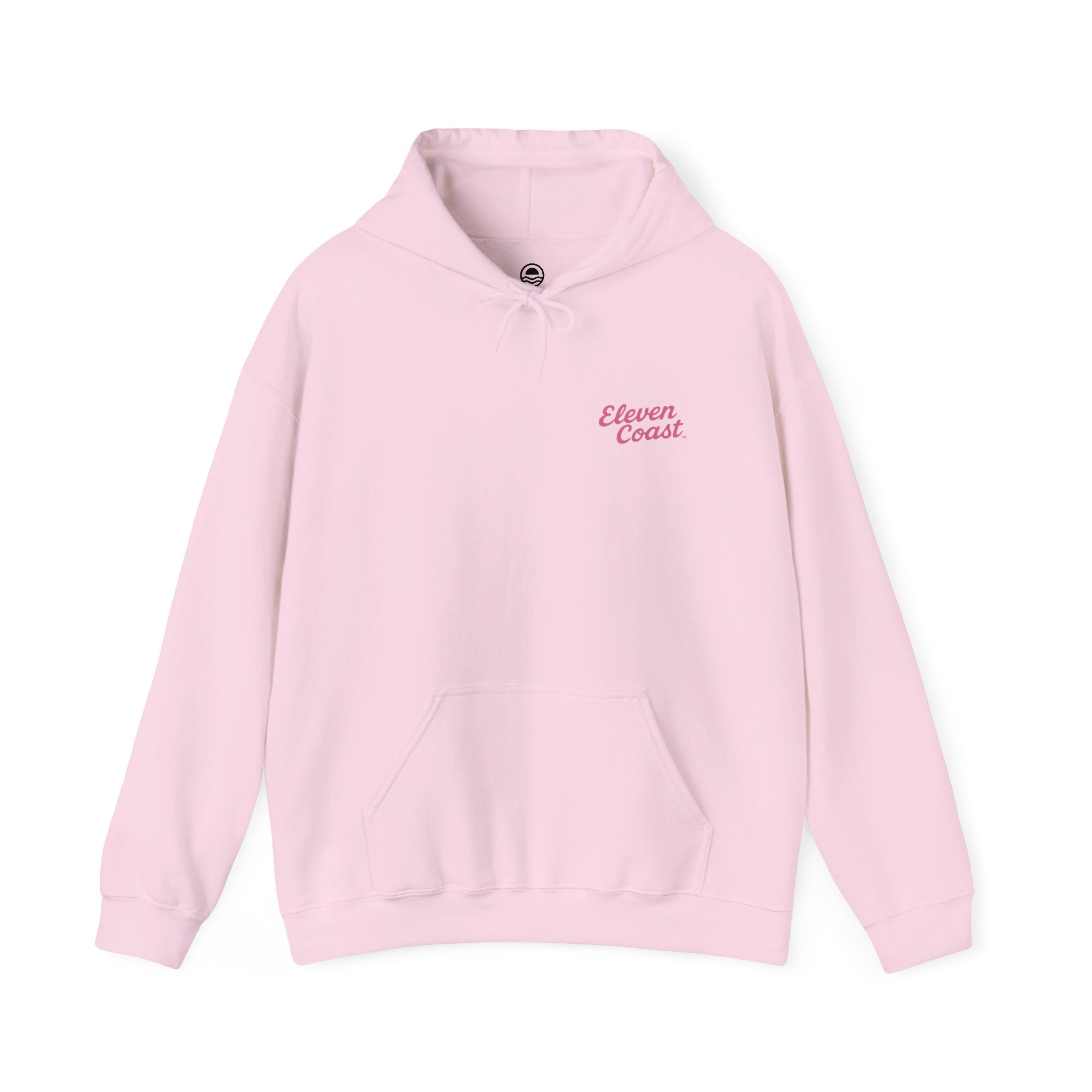 Pop Pink Hoodie For Women Sleek Script 