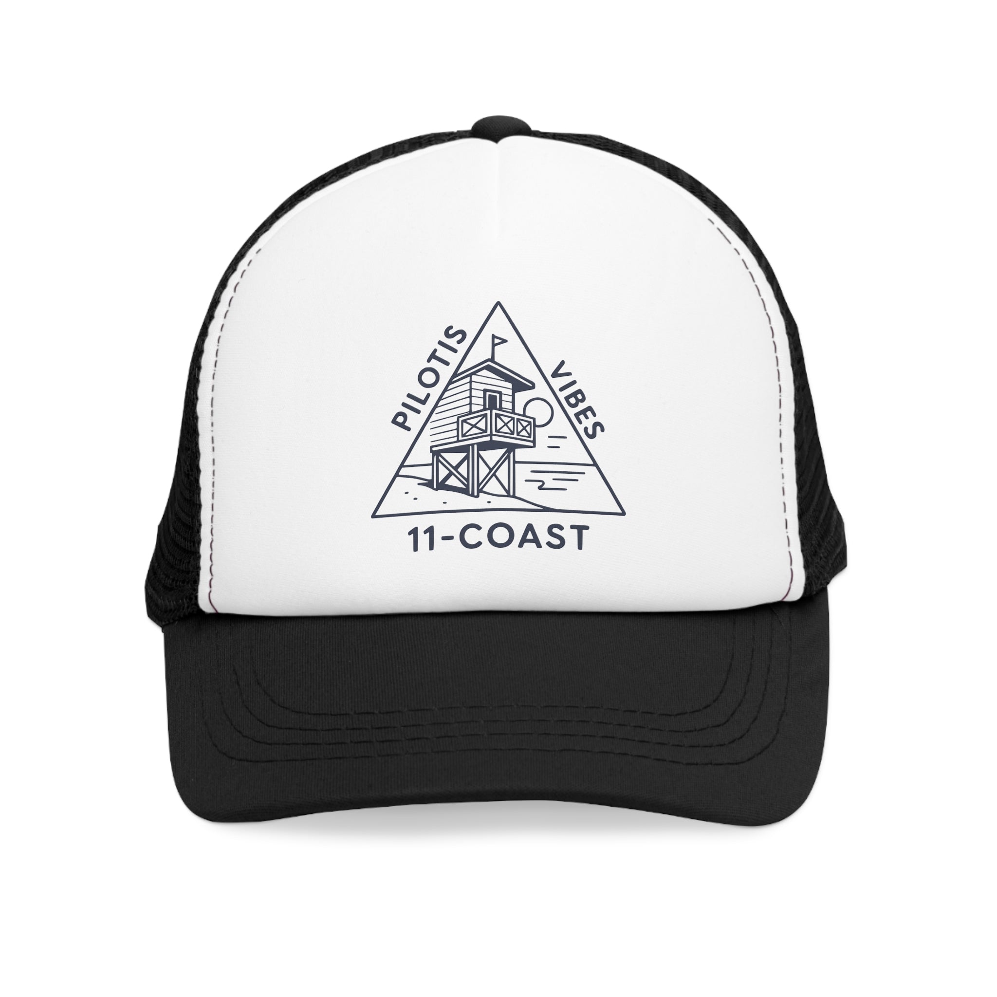 Men’s Navy Badge Cap Pilotis Vibes #en:color_black,fr:couleur_noir