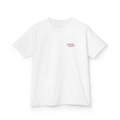 Kids Red Surfboard Tee Bold Design 
