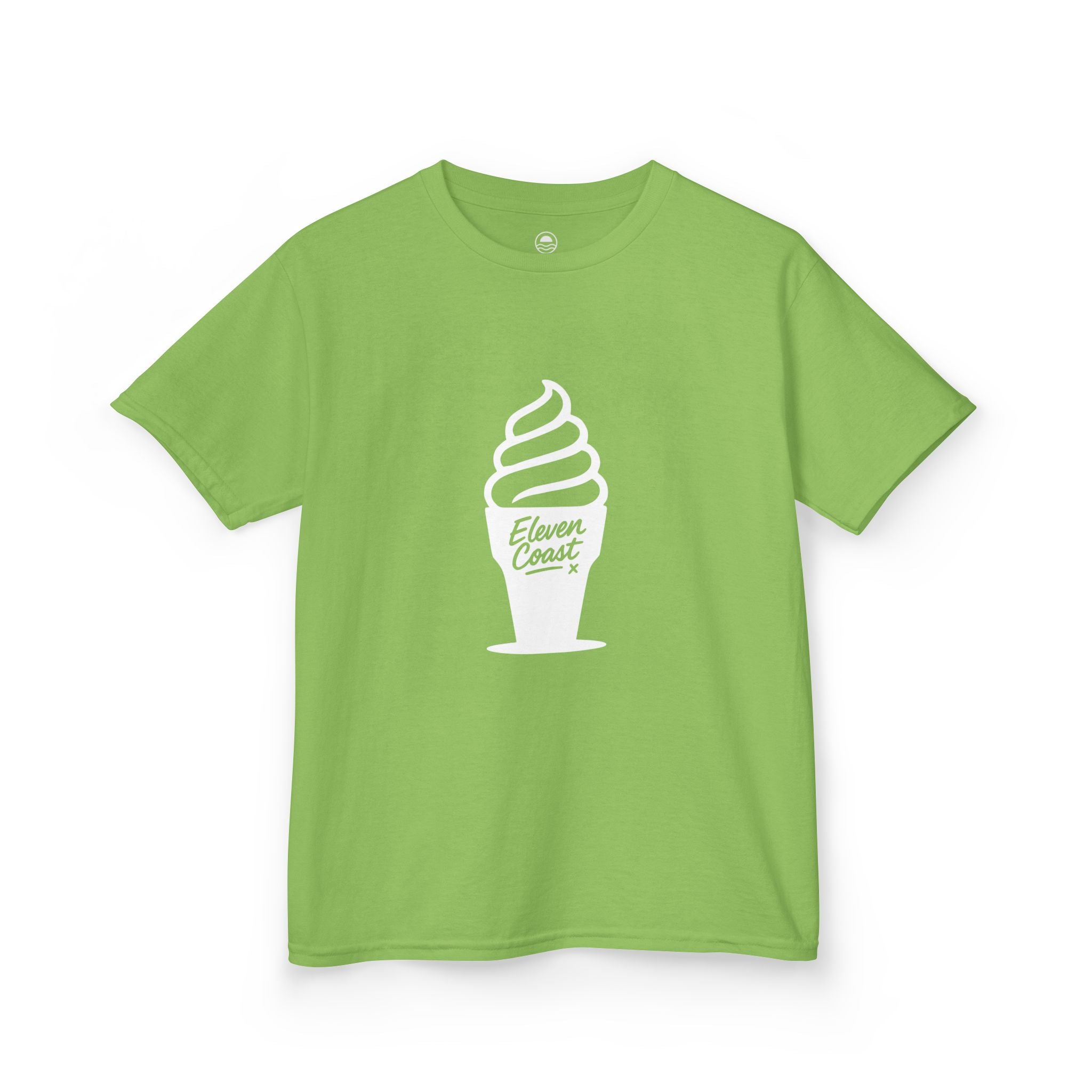 Kids Ice Cream Tee Bold Silhouette #en:color_lime,fr:couleur_citron-vert