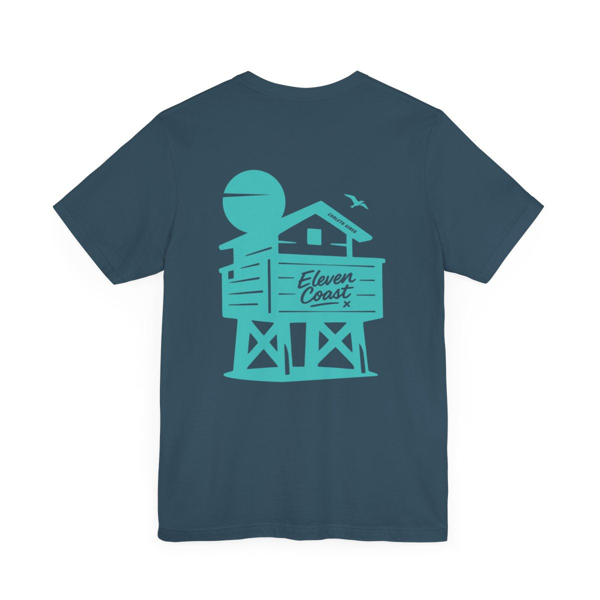 Men's Beach Chalet Silhouette T-Shirt Mint Aqua #en:color_deep-teal,fr:couleur_turquoise-foncé