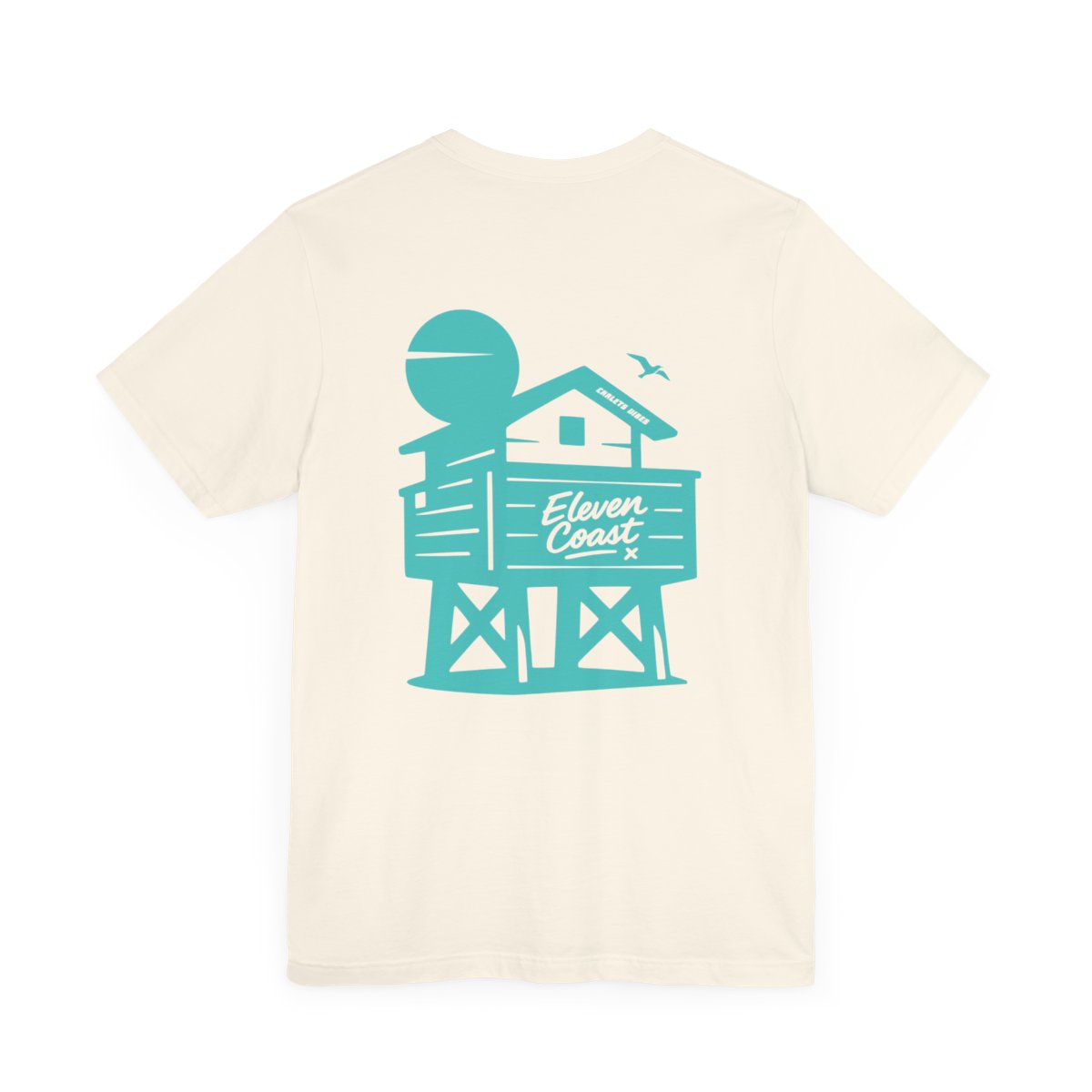 Beach Chalet Vibes T-Shirt Women Mint Aqua #en:color_natural,fr:couleur_naturel